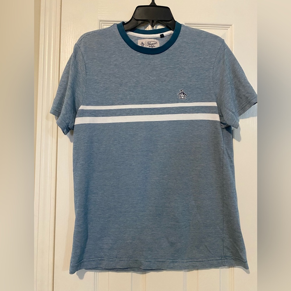 Original Penguin Retro Engineered Stripe Tee Size Medium